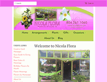 Tablet Screenshot of nicolaflora.com